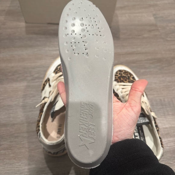 Golden Goose Ballstar Leo Horsy Leather Upper Leopard Print Sneakers - Picture 12 of 16